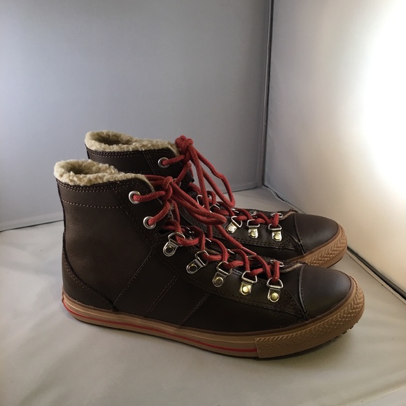Converse Shoes - NWOB Converse All Star Leather High Top Sneakers